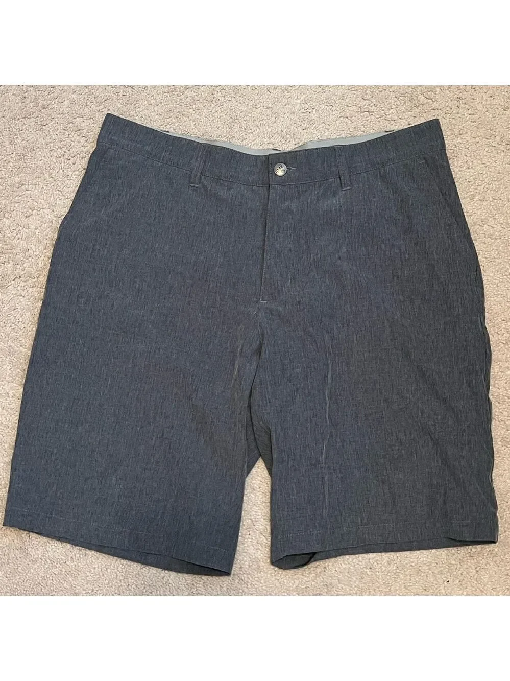 Adidas Men's Charcoal Flat Front Shorts NWOT